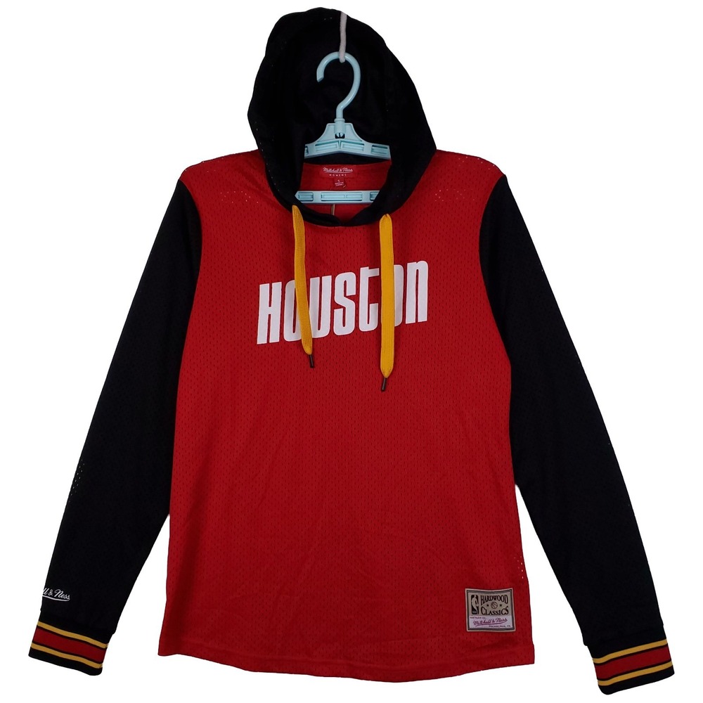 Houston‎ Rockets Mitchell & Ness NBA Womens Small Jersey Hoodie Red Black NWT